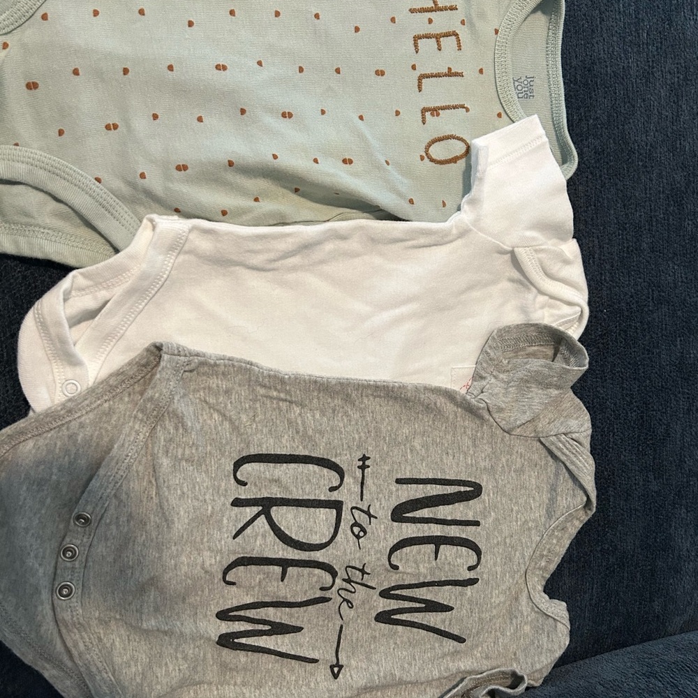 Carter's Mint and Brown Baby Onesie